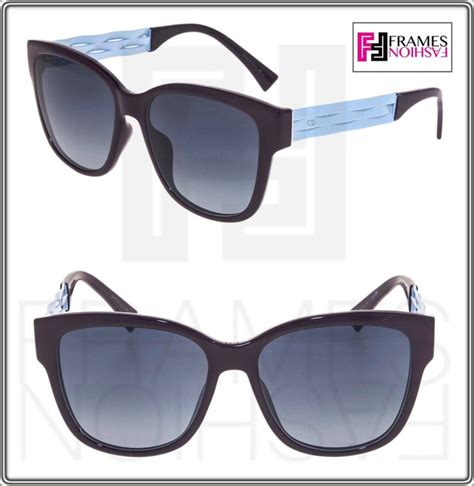 dior safilo ribbon 1n 55 16 150 s5xba navyblue black|Dior Dark Grey Gradient Square Ladies Sunglasses .